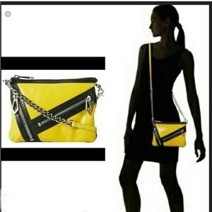 Botkier Cruz Colorblock leather crossbody bag botkier bag purse yellow bag